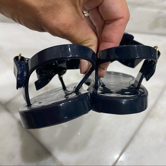 Baby Gap Navy with Polka Dot Jelly Sandals Size 7 - Picture 7 of 9